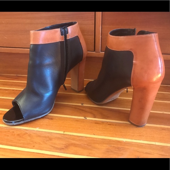 Chloe colorblock peep toe booties 41 - Picture 2 of 8