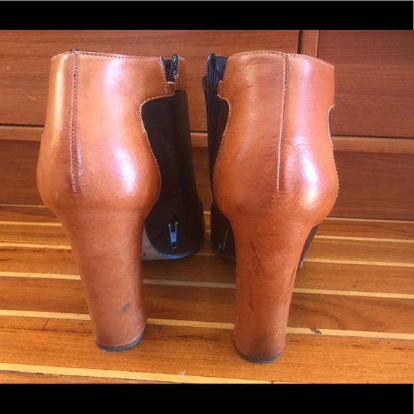 Chloe colorblock peep toe booties 41 - Picture 3 of 8