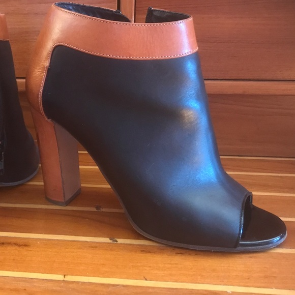 Chloe colorblock peep toe booties 41 - Picture 4 of 8