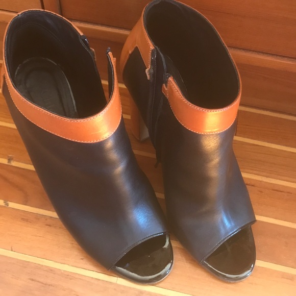 Chloe colorblock peep toe booties 41 - Picture 5 of 8
