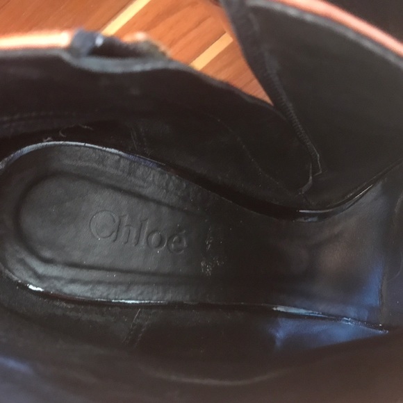 Chloe colorblock peep toe booties 41 - Picture 6 of 8