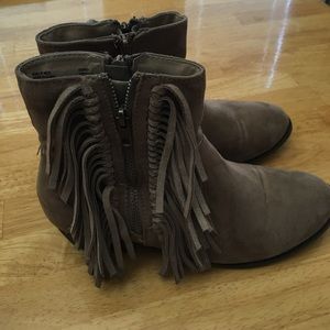 Union Bay Fringe Booties Size 8