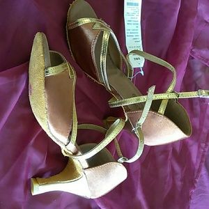 NEW  Latin Salsa Ballroom Satin dance shoes size 6