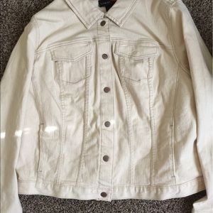 Denim off white jacket