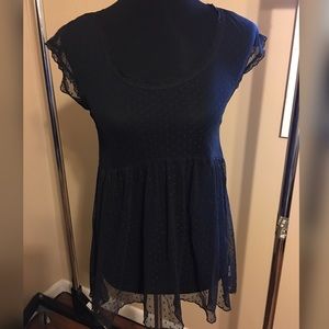 Polka Dot Sheer Tunic
