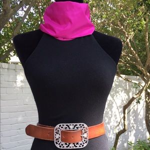 Ralph Lauren Black Label Cashmere Halter Sweater