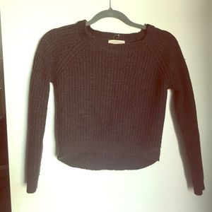 Grey cropped sweater