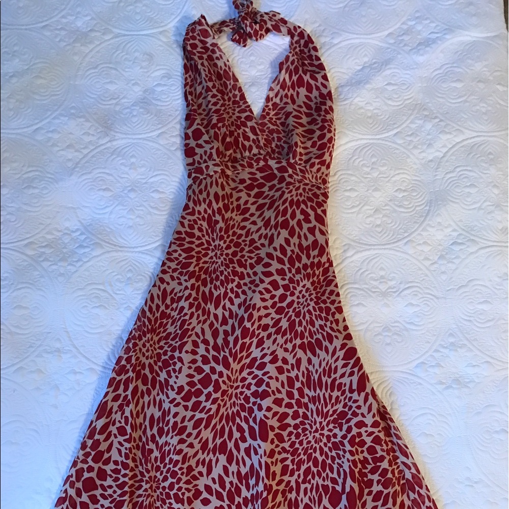 Red halter BCBG MaxAzria