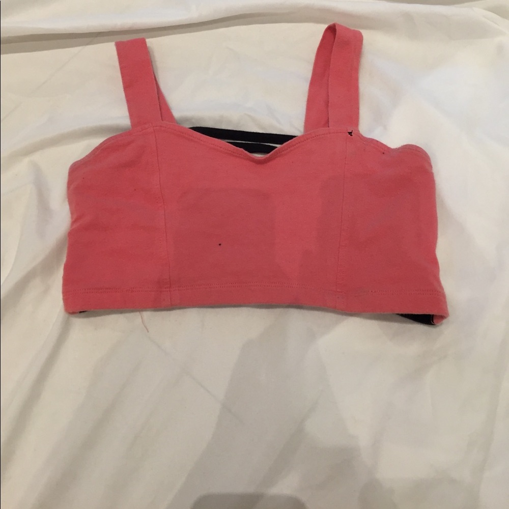 Pink crop top