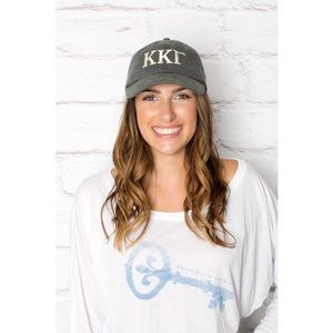 Kappa Kappa Gamma Charcoal Baseball Hat