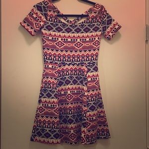 Tribal print A line dress