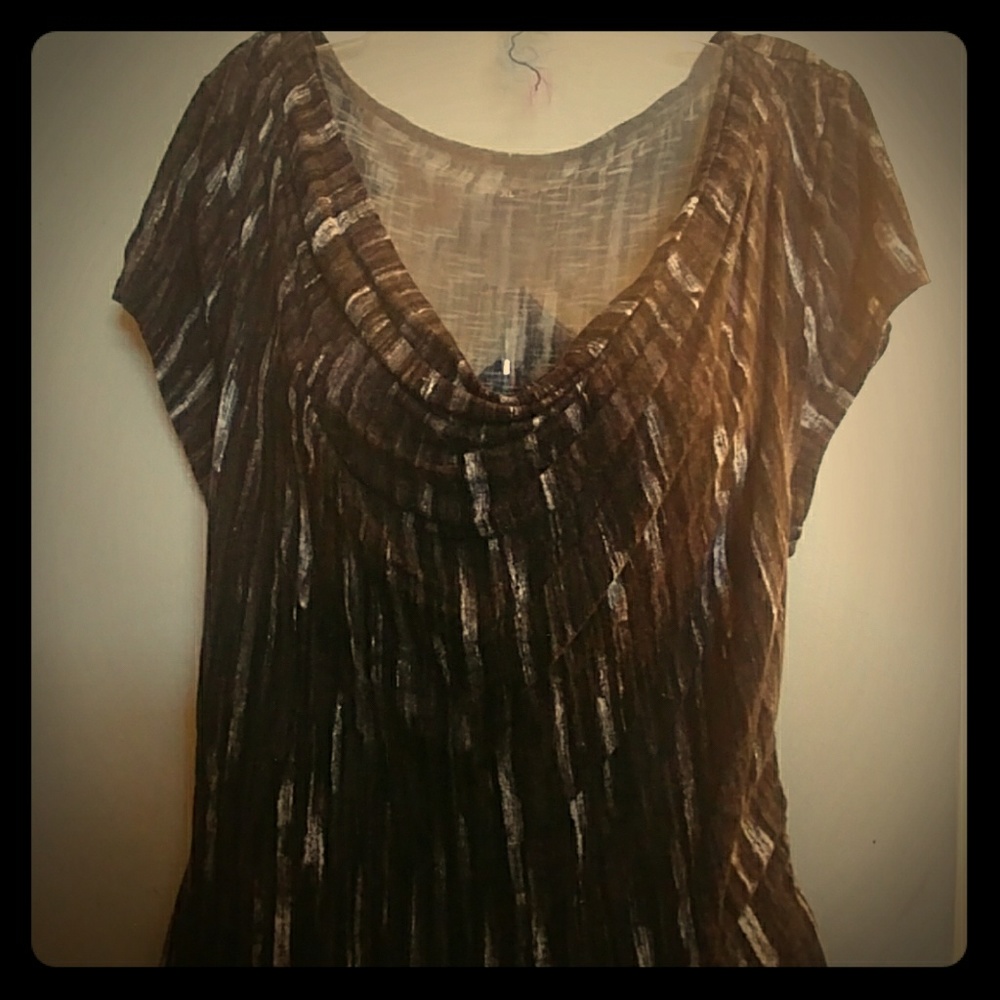 Knit scoop neck top