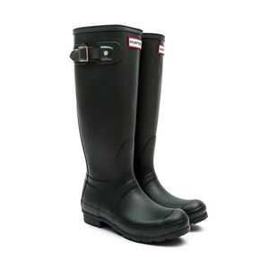 NEW Hunter Original Tall Rain Boots : Dark Green