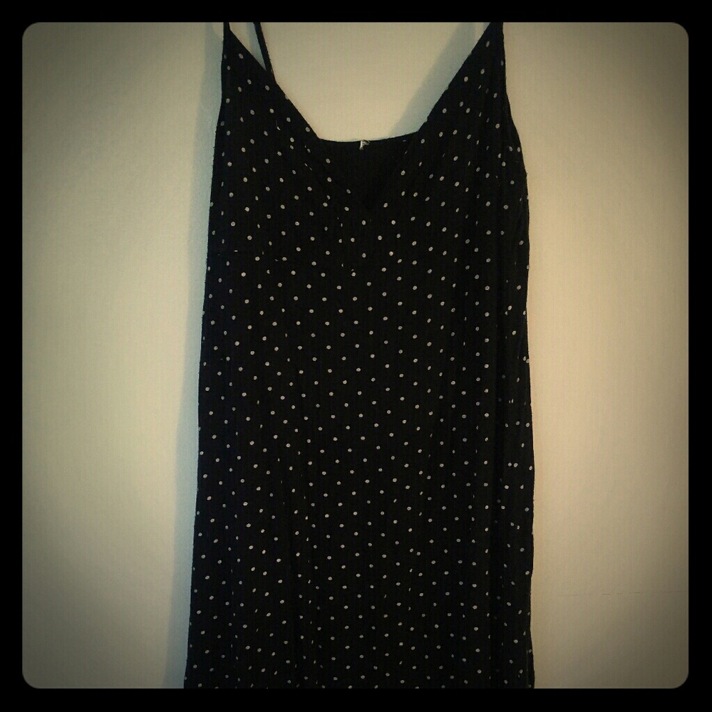 Little black polka dot dress