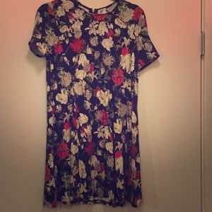 Floral Print/Navy Dress