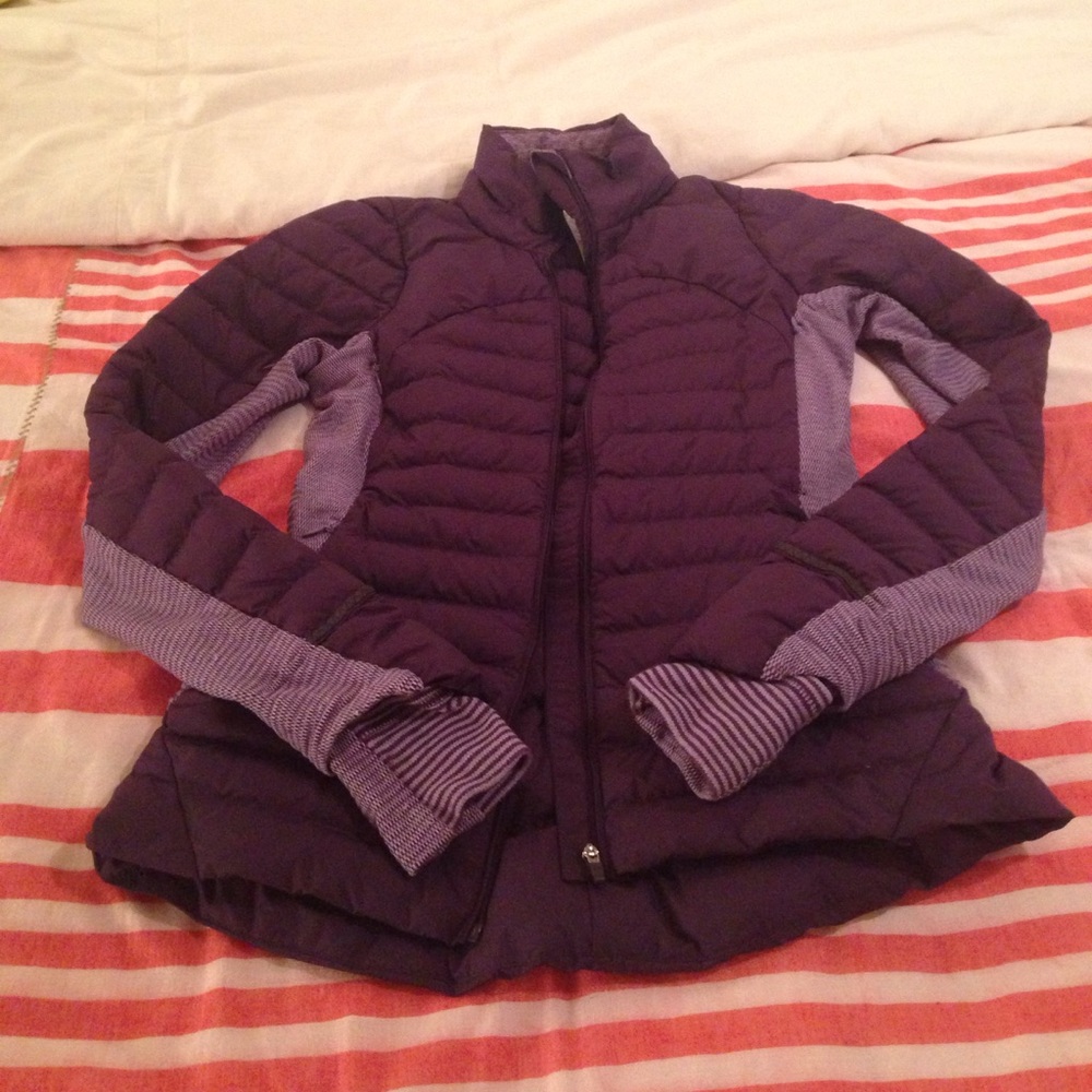 Lululemon fluff off down jacket- Deep Zinfandel 4