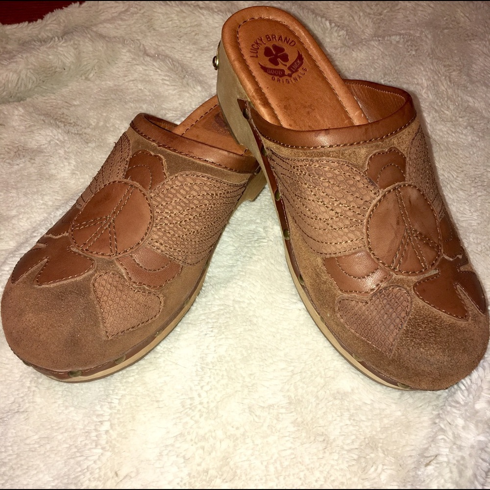 Vintage Hippie Boho Lucky Brand Lilac Clog