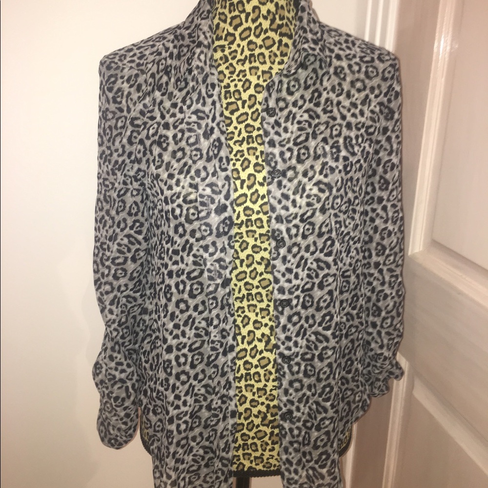 Pacsun cheetah blouse