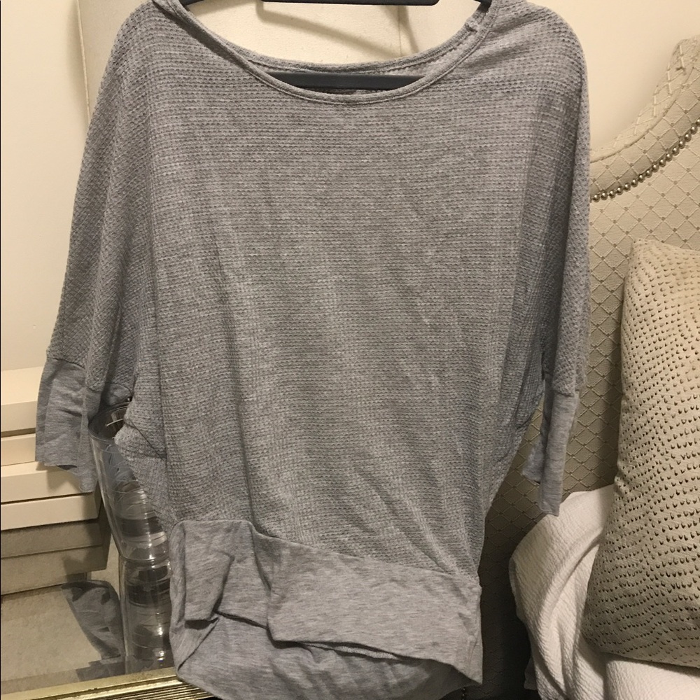 Velvet gray sweater shirt