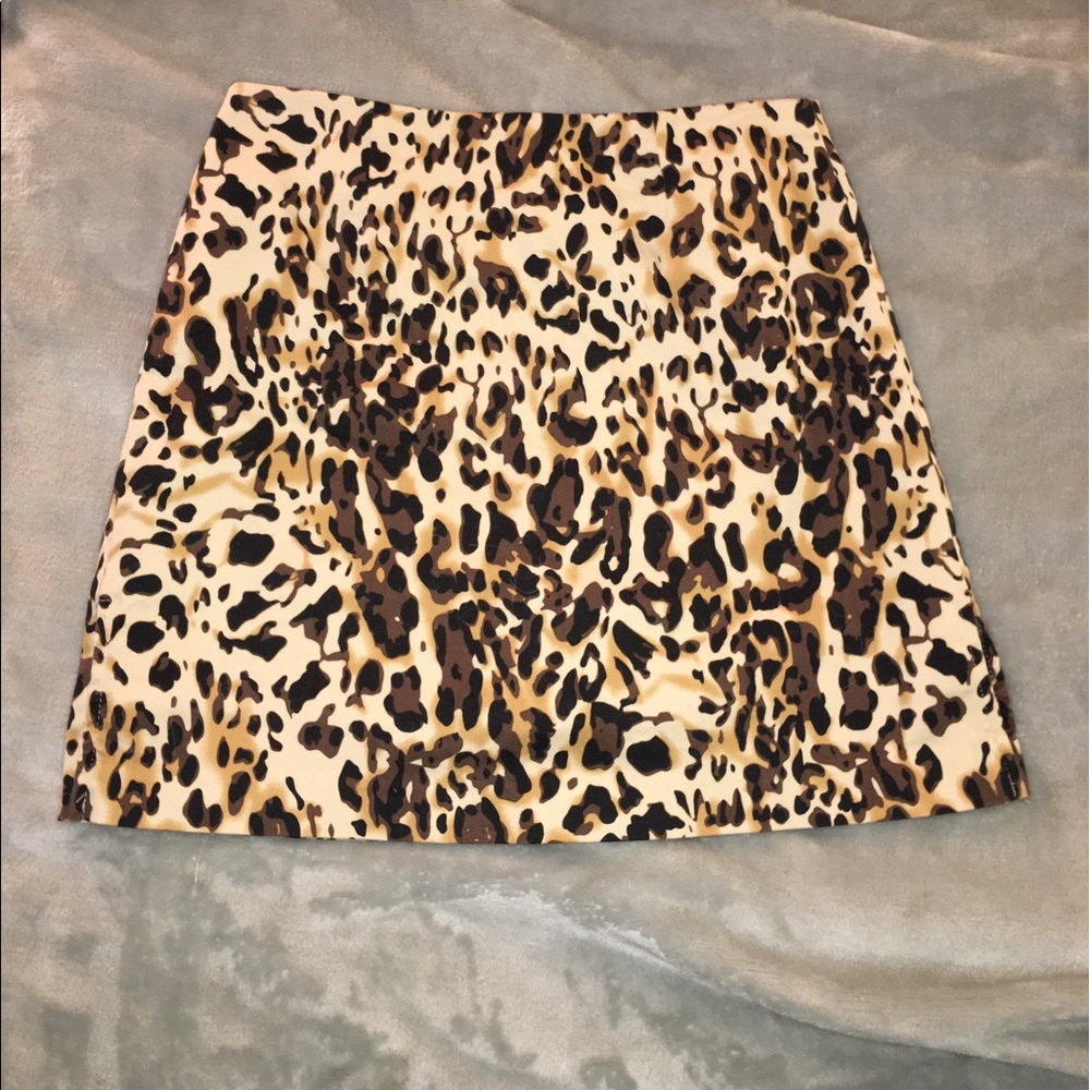 Cheetah Pattern Bamboo Traders Skort sz 4