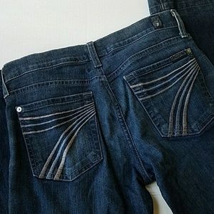 Dojo 7 For All Mankind Gray Stitched Jeans