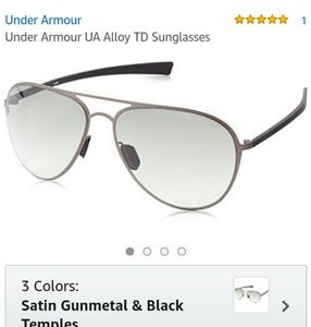 Under armour mens aviator style sun glasses