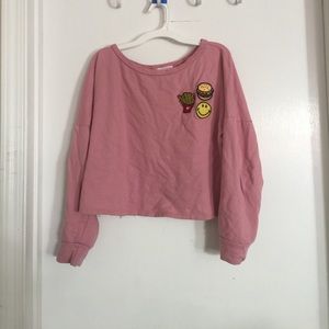 Adorable Cropped Sweatshirt