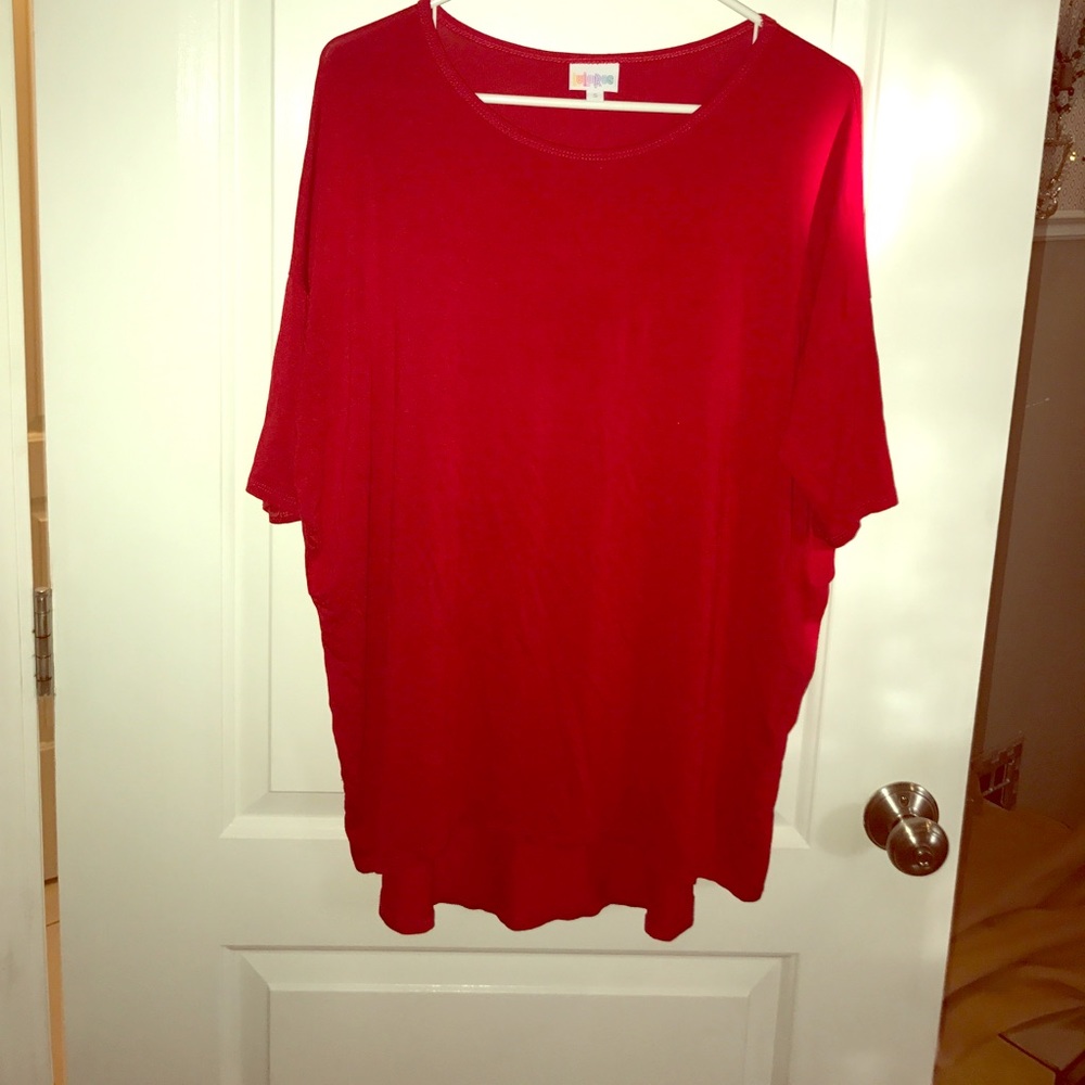 LulaRoe Red Irma Small