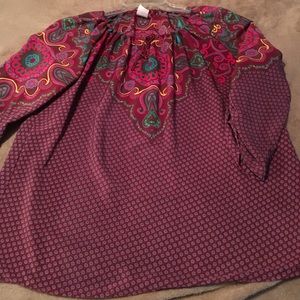 Silky blouse.  Super light feel.