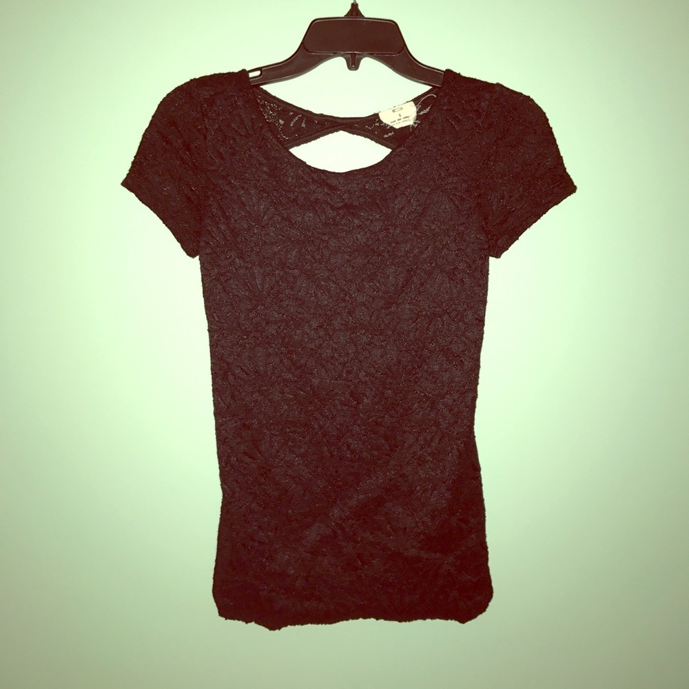 Black lace top