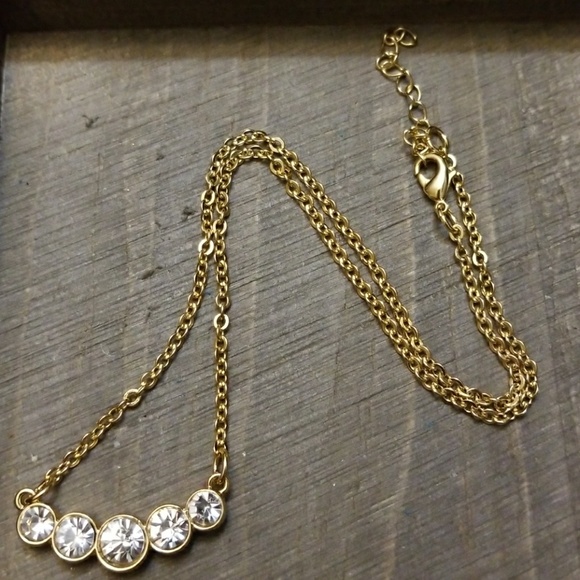 JBloom GOLD/RHINESTONE Necklace - Picture 2 of 4