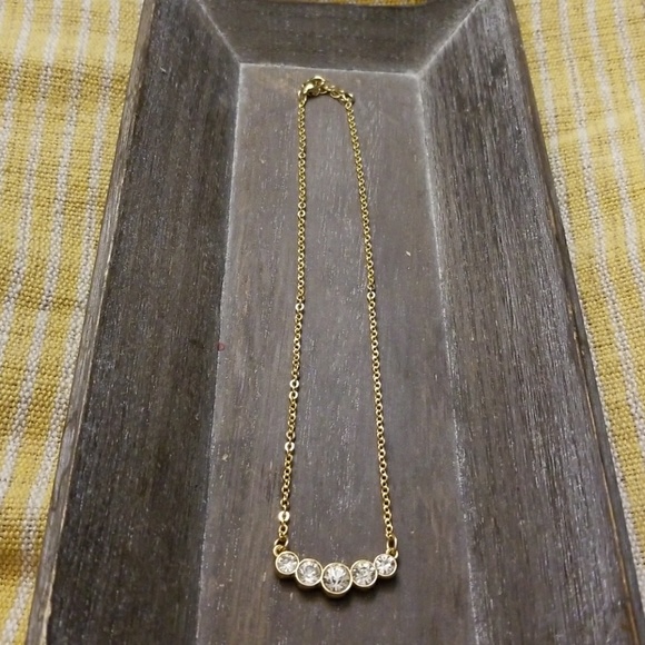 JBloom GOLD/RHINESTONE Necklace - Picture 3 of 4