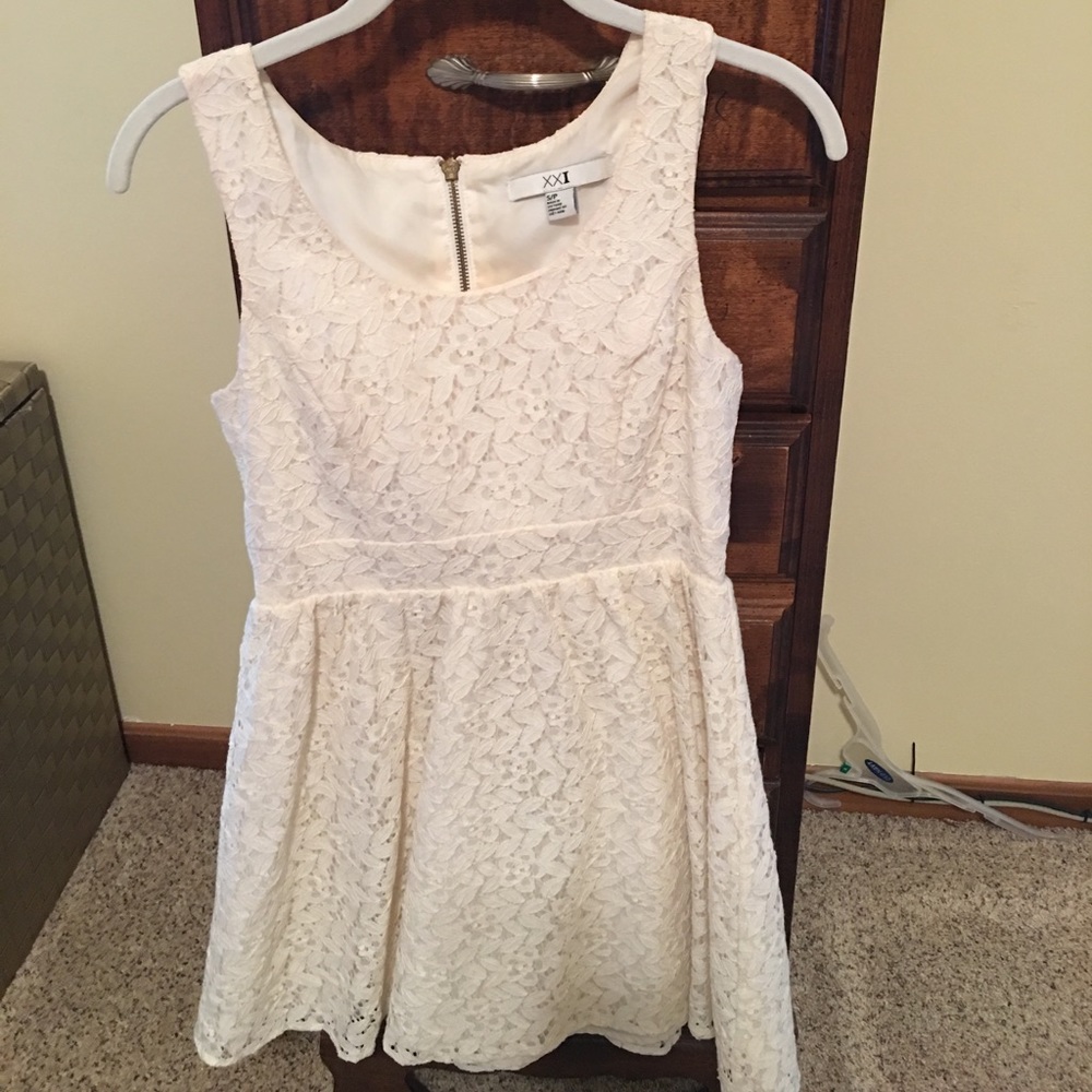 Ivory swing dress