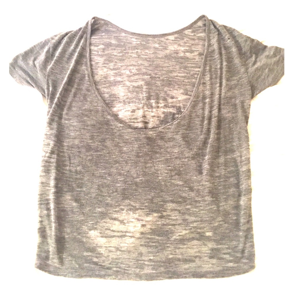 Shear Gray Top