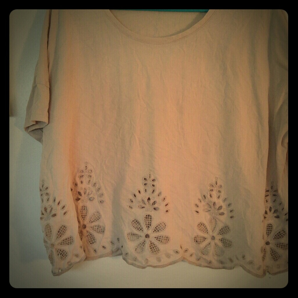H&M eyelet crop top