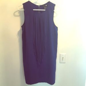 Mini dress with fringe front.