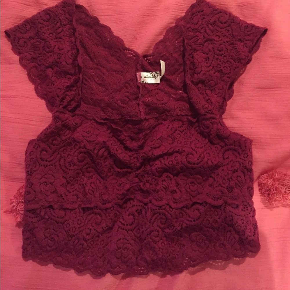 Free People Pink Crop Top