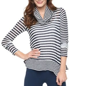 Splendid Deco Stripe Cowl Neck Top