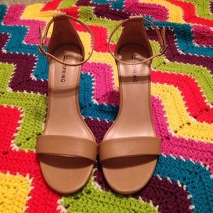 Nude Call It Spring heels! Size 7! Worn once!