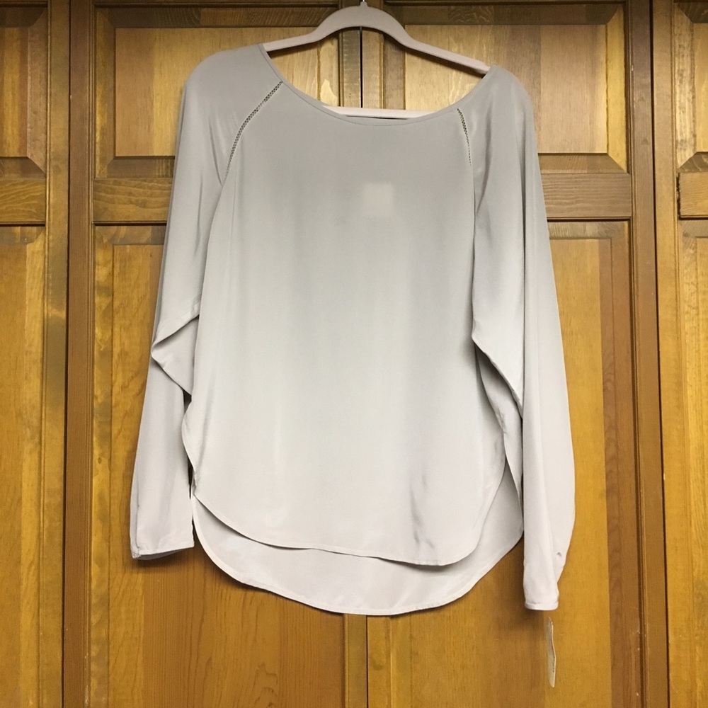 Beige long sleeved top from Vince.