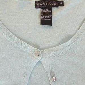 Rampage Baby Blue Jewled Cardigan