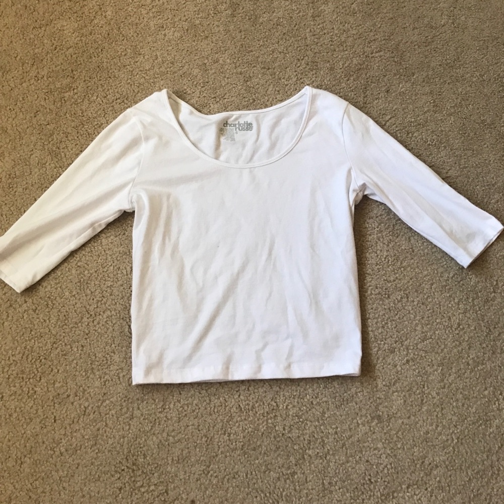 White crop top