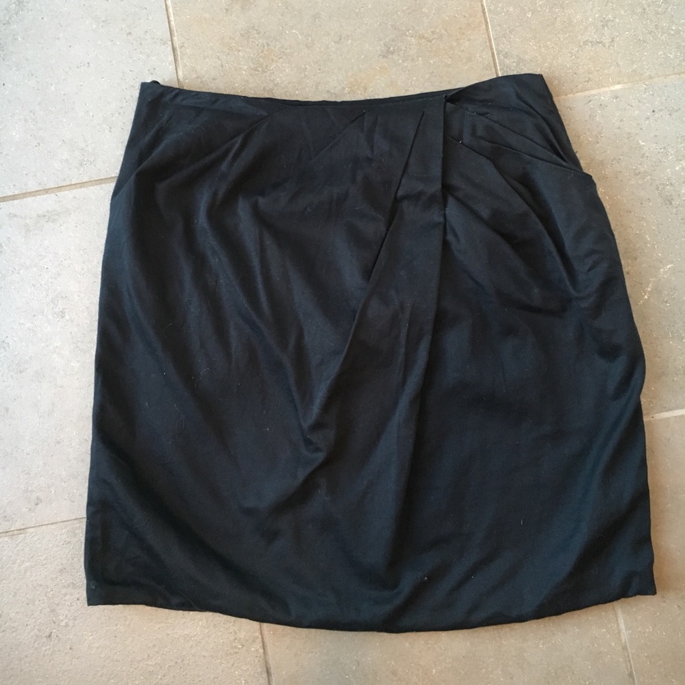 Odille Black Cotton Skirt