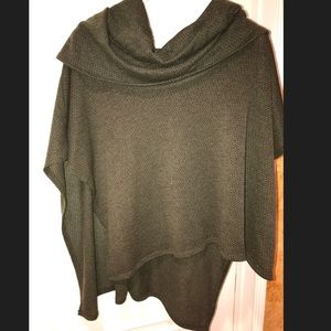 Dark olive green plus size cape
