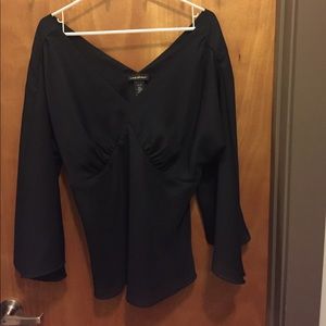 Black Lane Bryant bell sleeved top