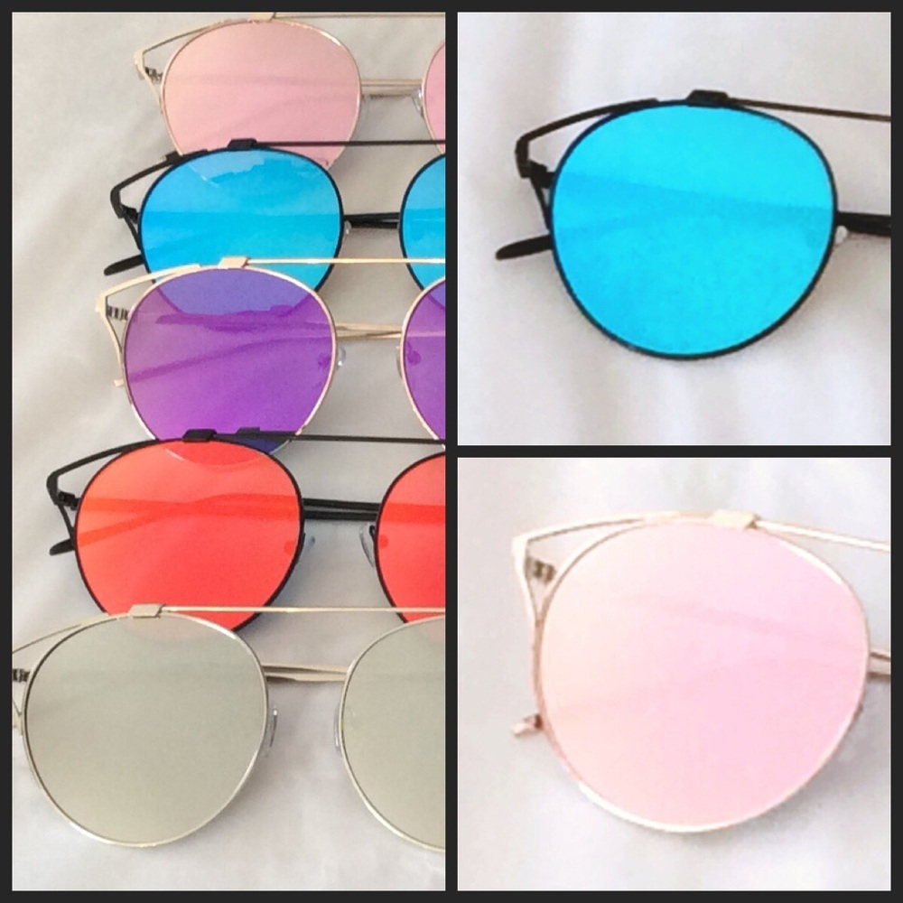 Reflective Aviator Sunglasses