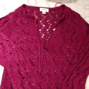 Ann Taylor Open Weave Summer Sweater