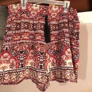 Colorful flowy shorts