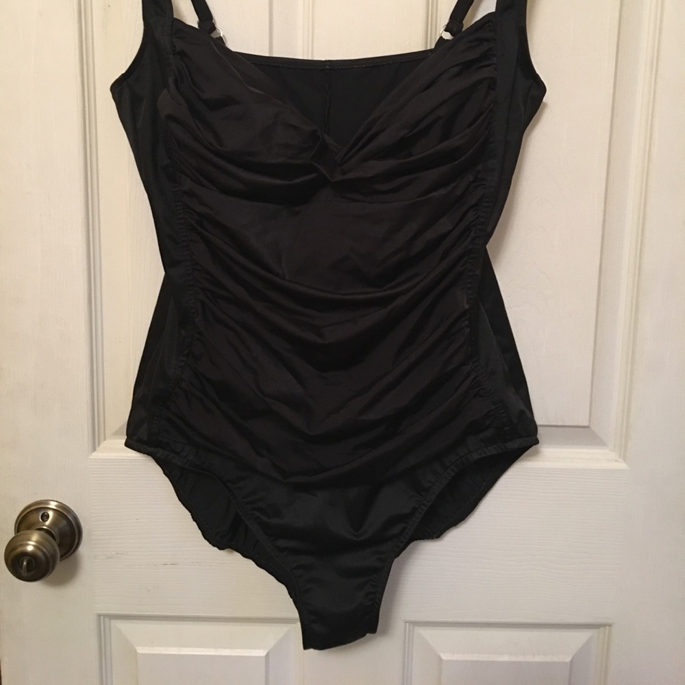 Size 16 Black Slimming One Piece