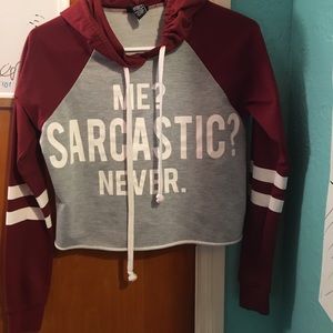 Long sleeve crop top